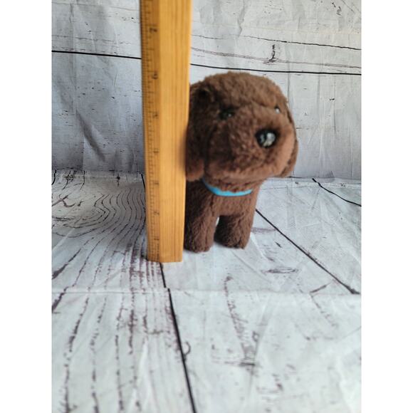 American Girl dog pet Chocolate Chip Labrador brown with collar Hard Body - Picture 8 of 9